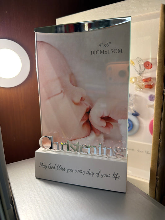 Faith & Hope Word Block Frame - Christening