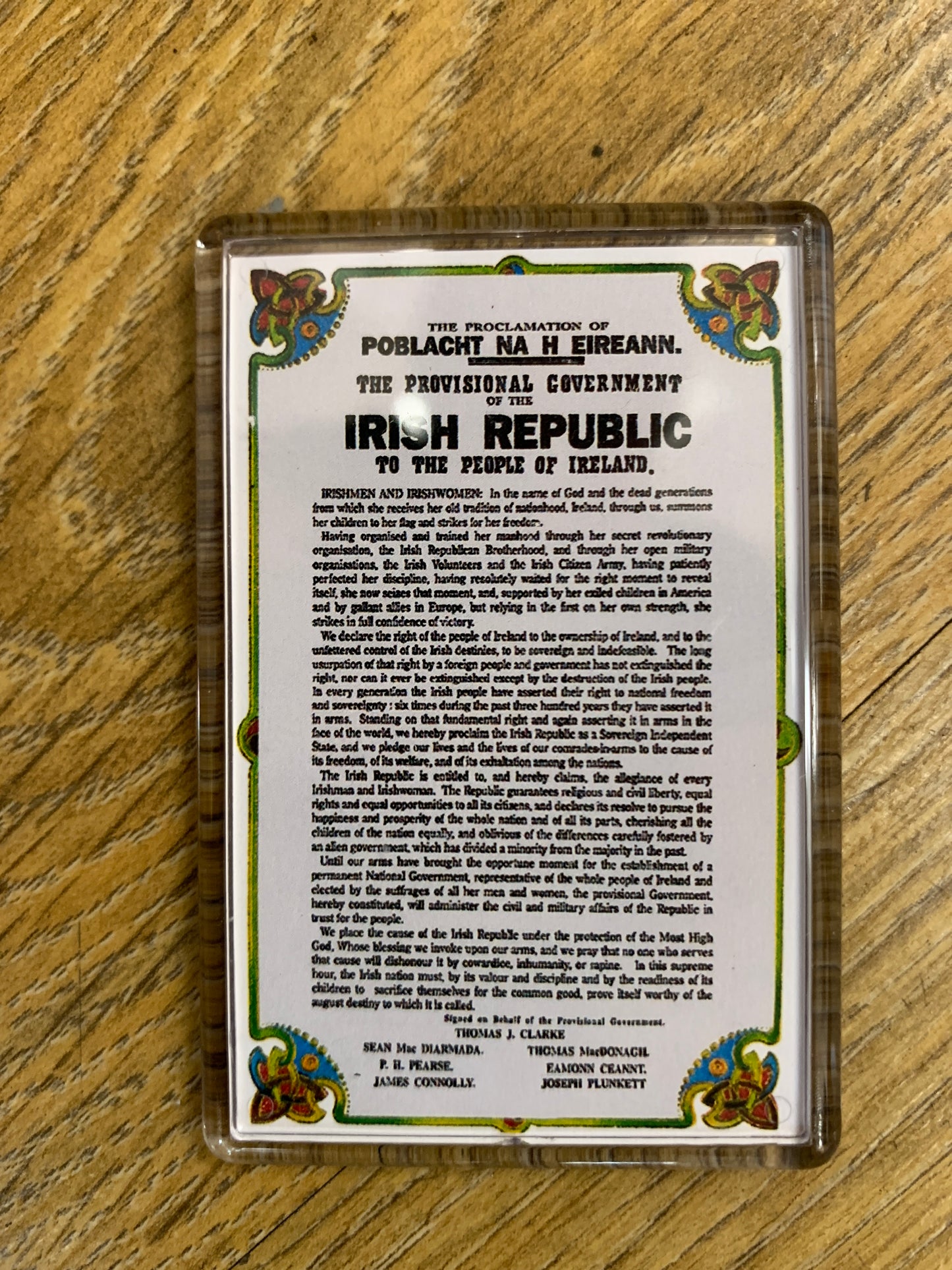 Perspex  F/MAGNET PROCLAMATION