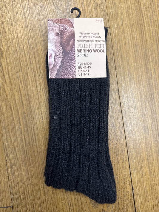 Fresh Feel Merino Wool Socks Grey