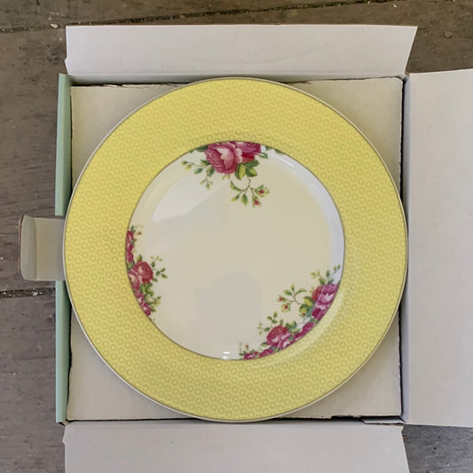 Rose four tea plates