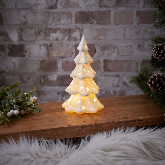 XMAS LED TREE ORNAMENT WHITE