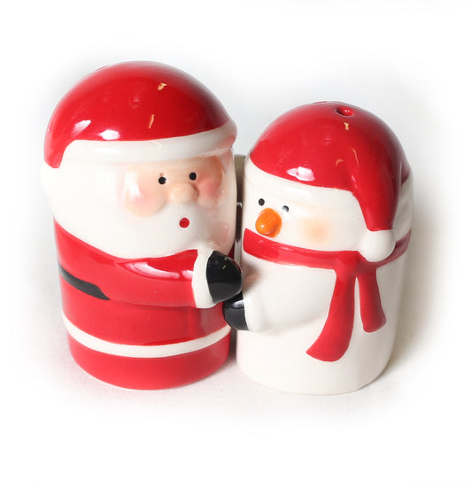 Santa/Snowman salt and pepper SET