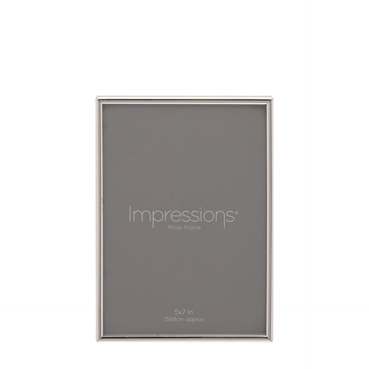 Impressions Silverplated Photo Frame Oblong Thin - 5"X 7"