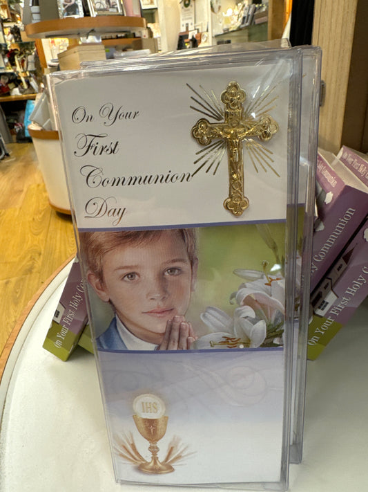 Communion Gift Card Boy boxed