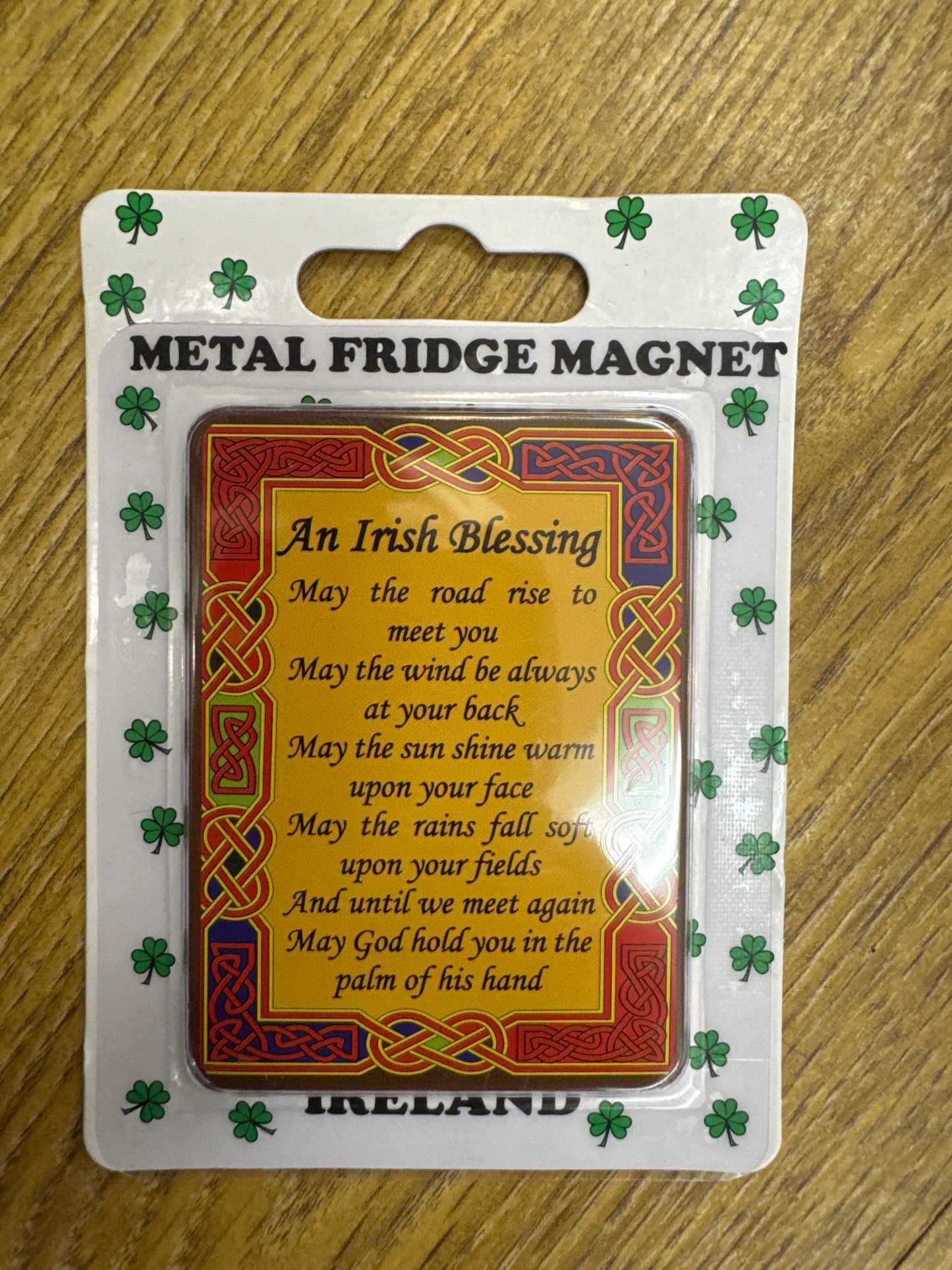 METAL F/MAGNET CELTIC IRISH BLESSING