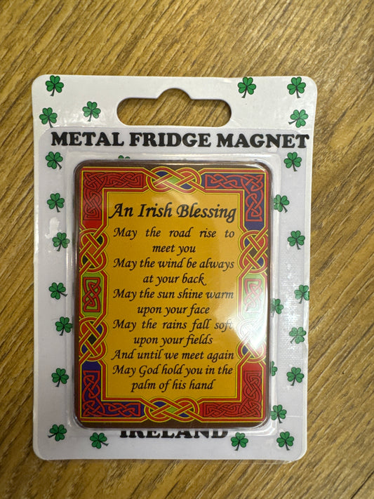 METAL F/MAGNET CELTIC IRISH BLESSING
