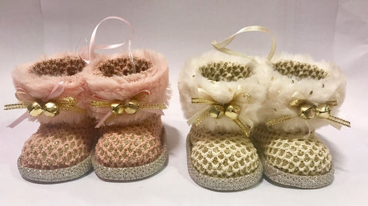 Newly born Baby boots Christmas Decor