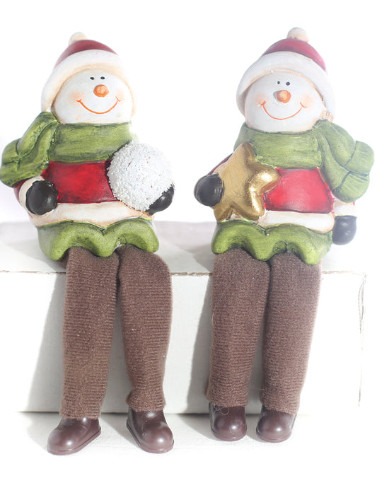 Snowman sitter