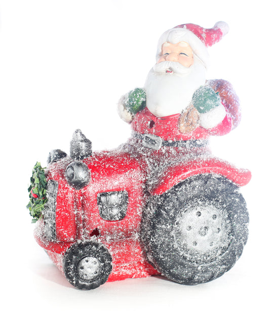 Santa in Tractor LED