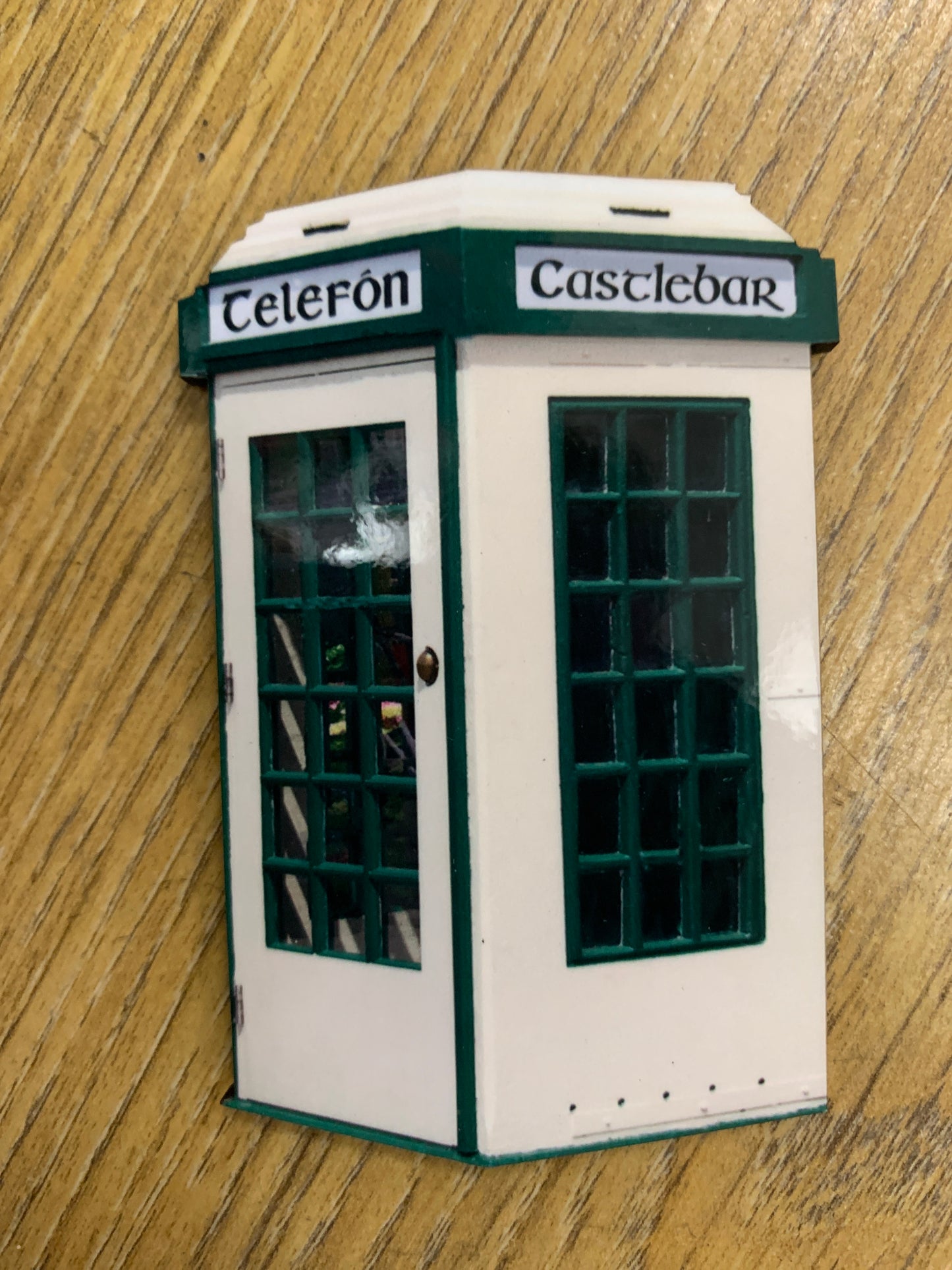 WOOD F/MAGNET TELEPHONE BOX CASTLEBAR