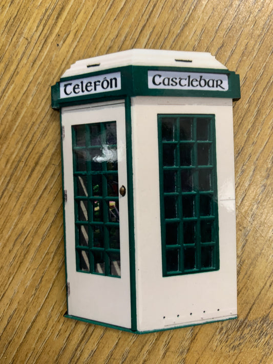 WOOD F/MAGNET TELEPHONE BOX CASTLEBAR