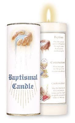 Boxed Baptismal/Christening Candle   (8728)