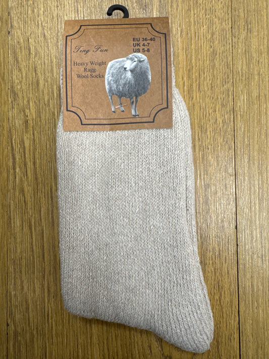 Socks Ragg Wool Taupe