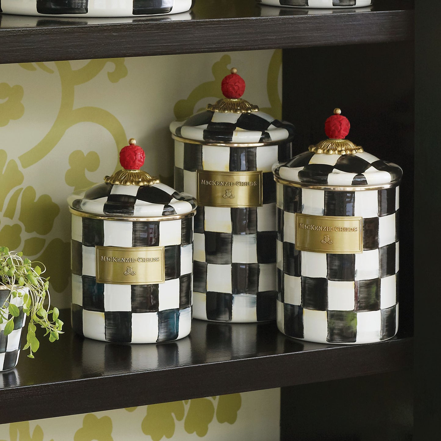 Courtly Check Canister - Large