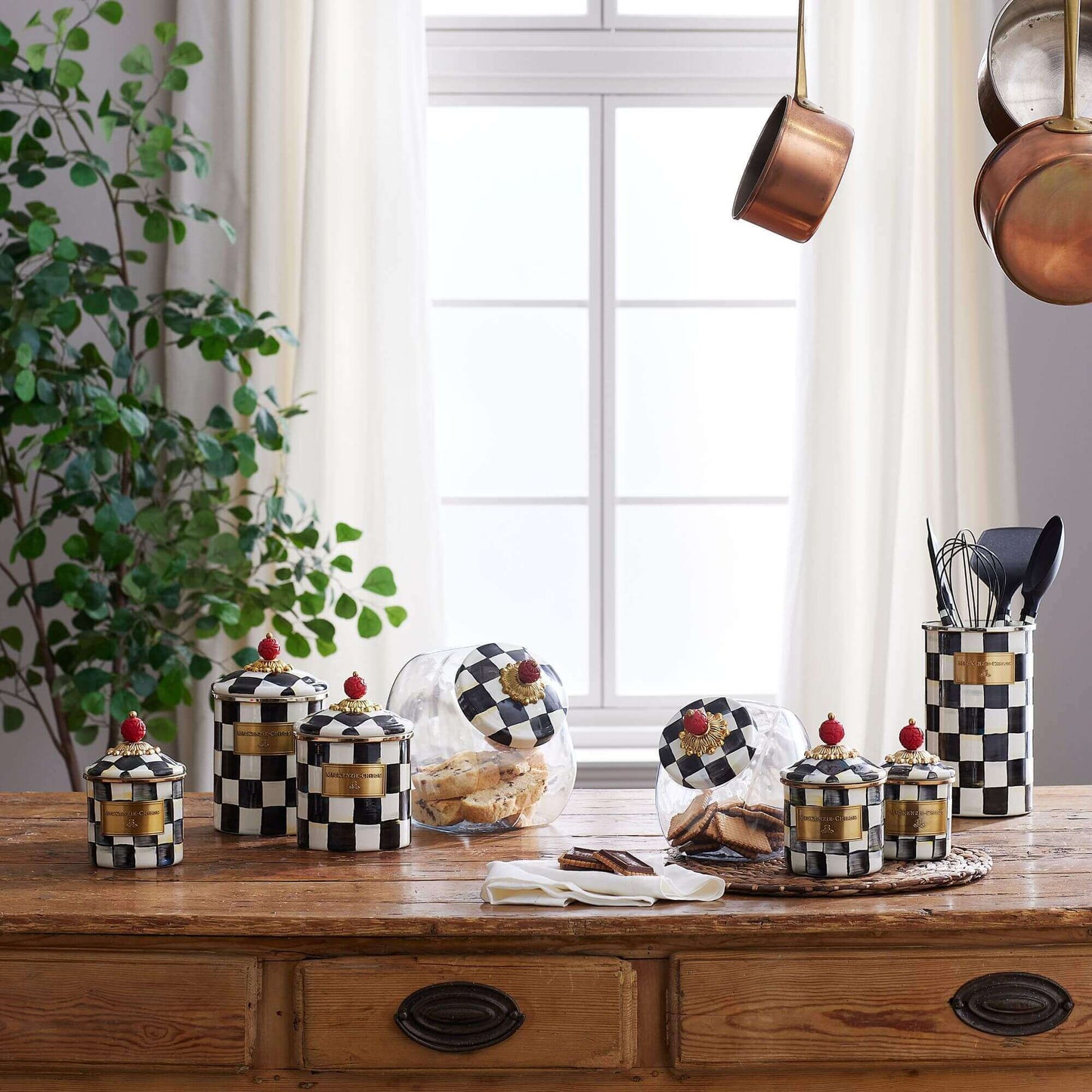 Courtly Check Canister - Medium