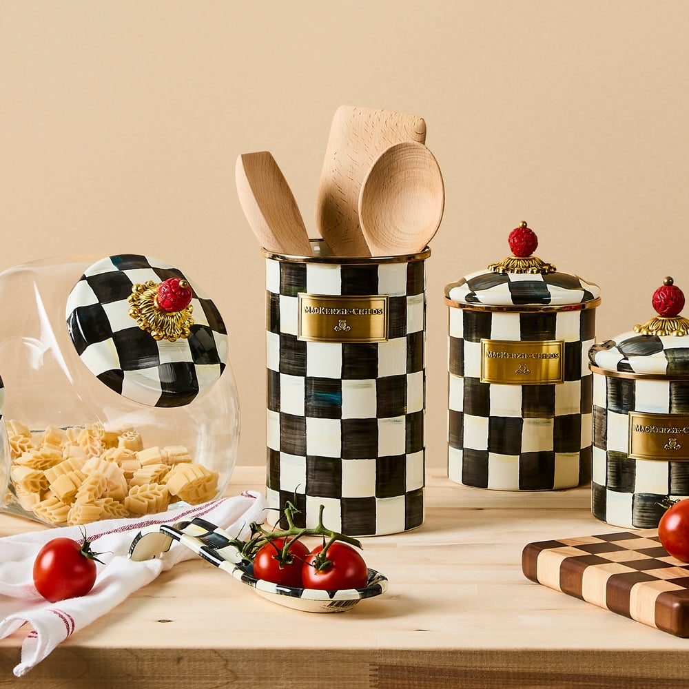 Courtly Check Utensil Jar