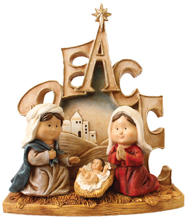 resin childrens nativity