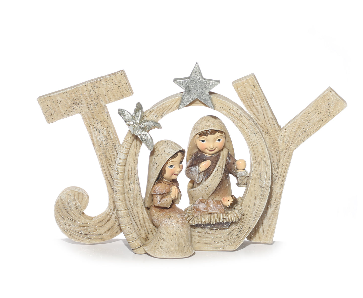 Nativity scene in pastel colours Joy
