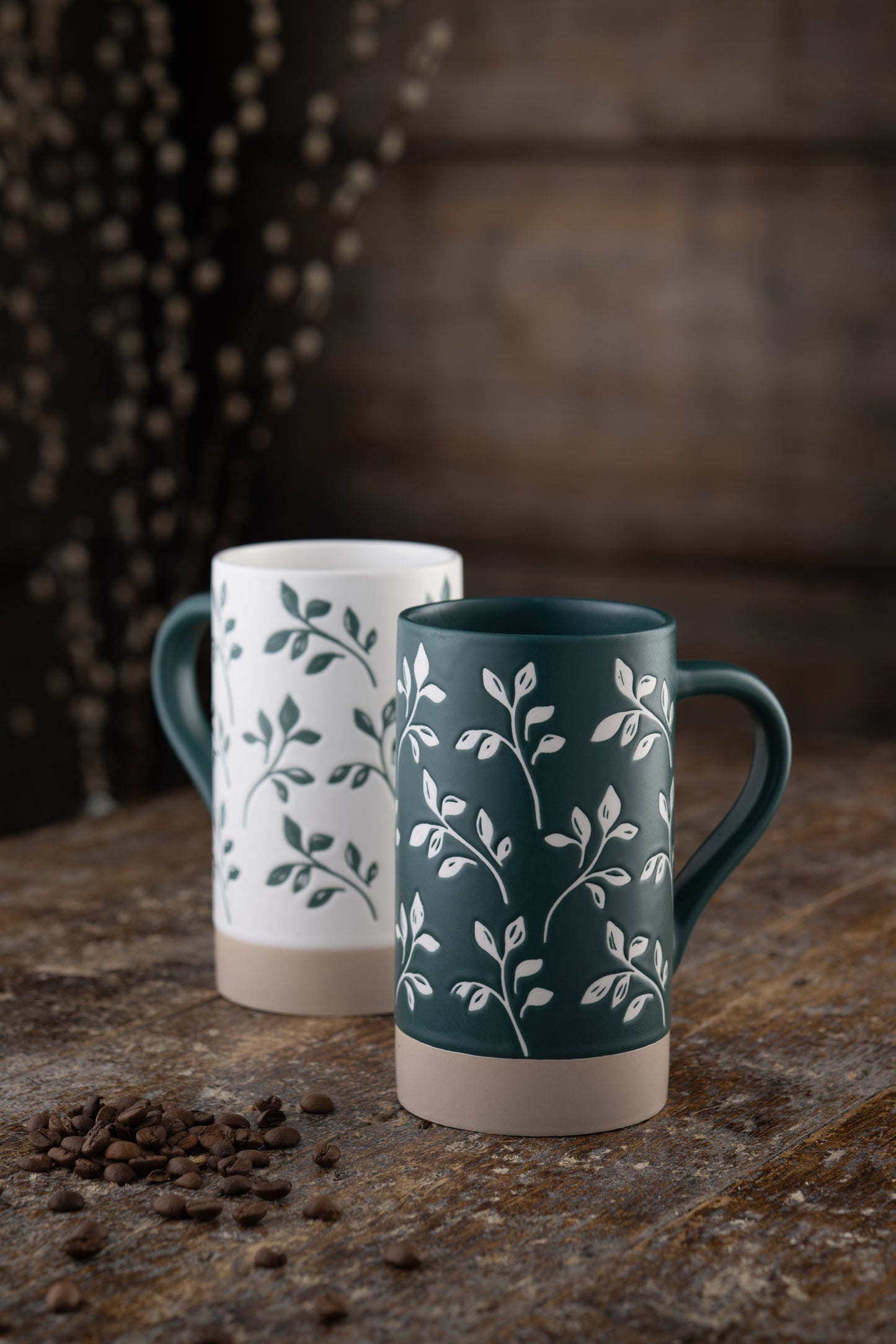 Belleek Living Flora Tall Mugs Set of 2