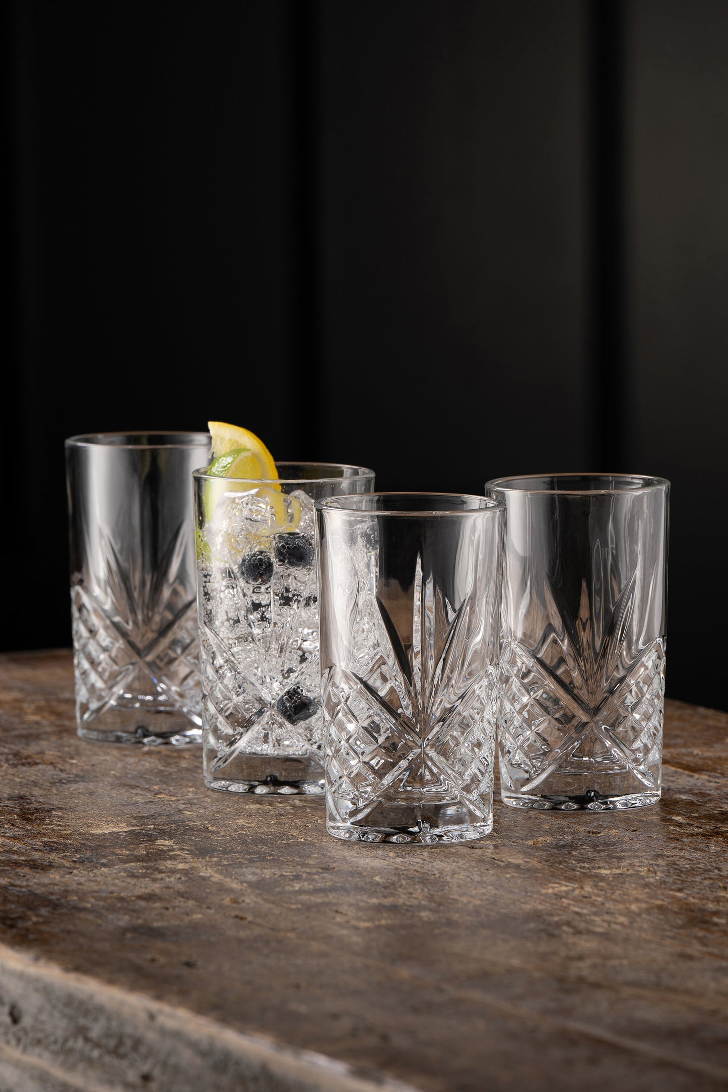 Galway Irish Crystal Inisheer Hiball set of 4