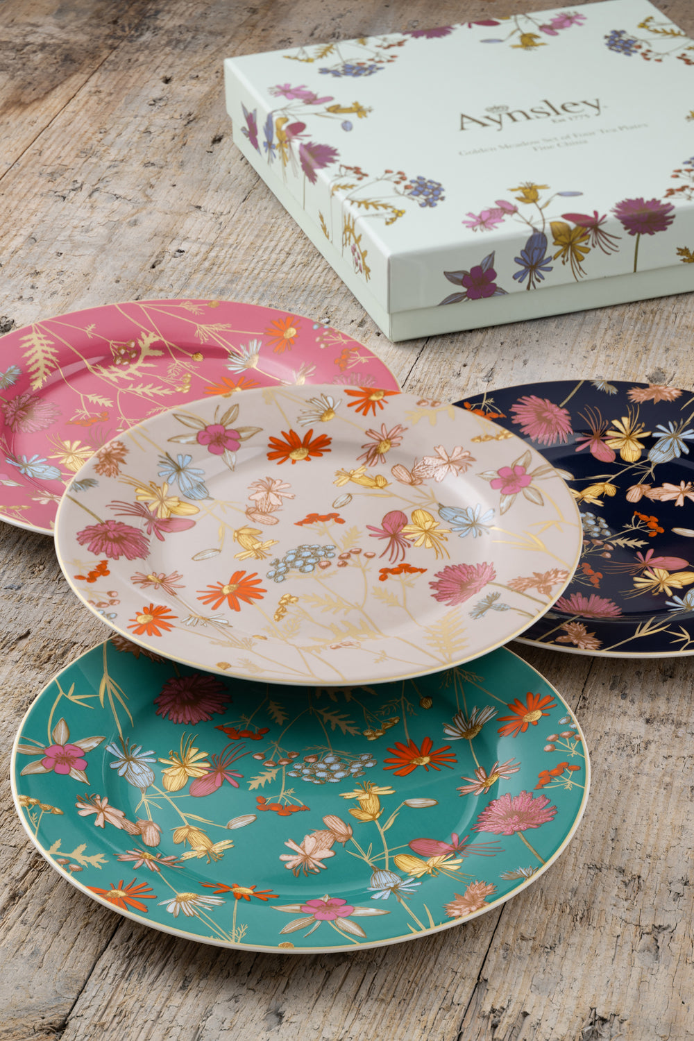 Aynsley Golden Meadow Tea Plates Set of 4 (Copy)