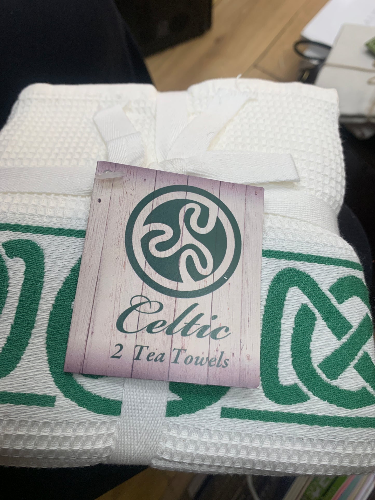 Cotton Celtic Tea Towels Pair