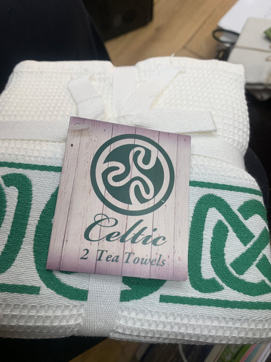 Cotton Celtic Tea Towels Pair
