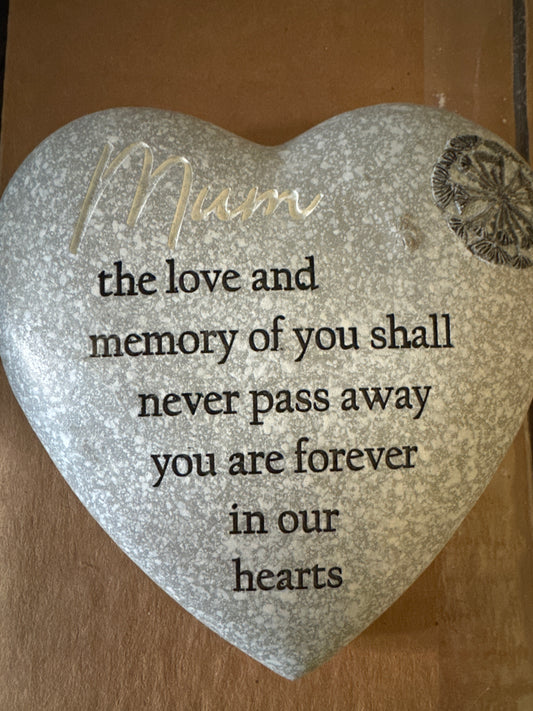Mum Heart Grave Stone