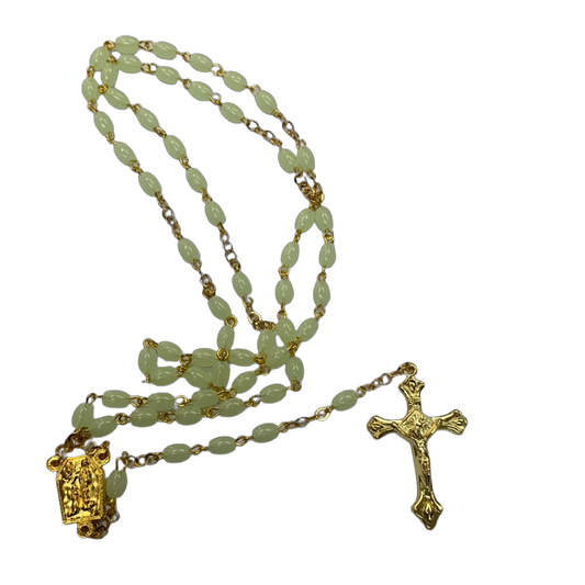 Plastic Luminous Rosary Beads