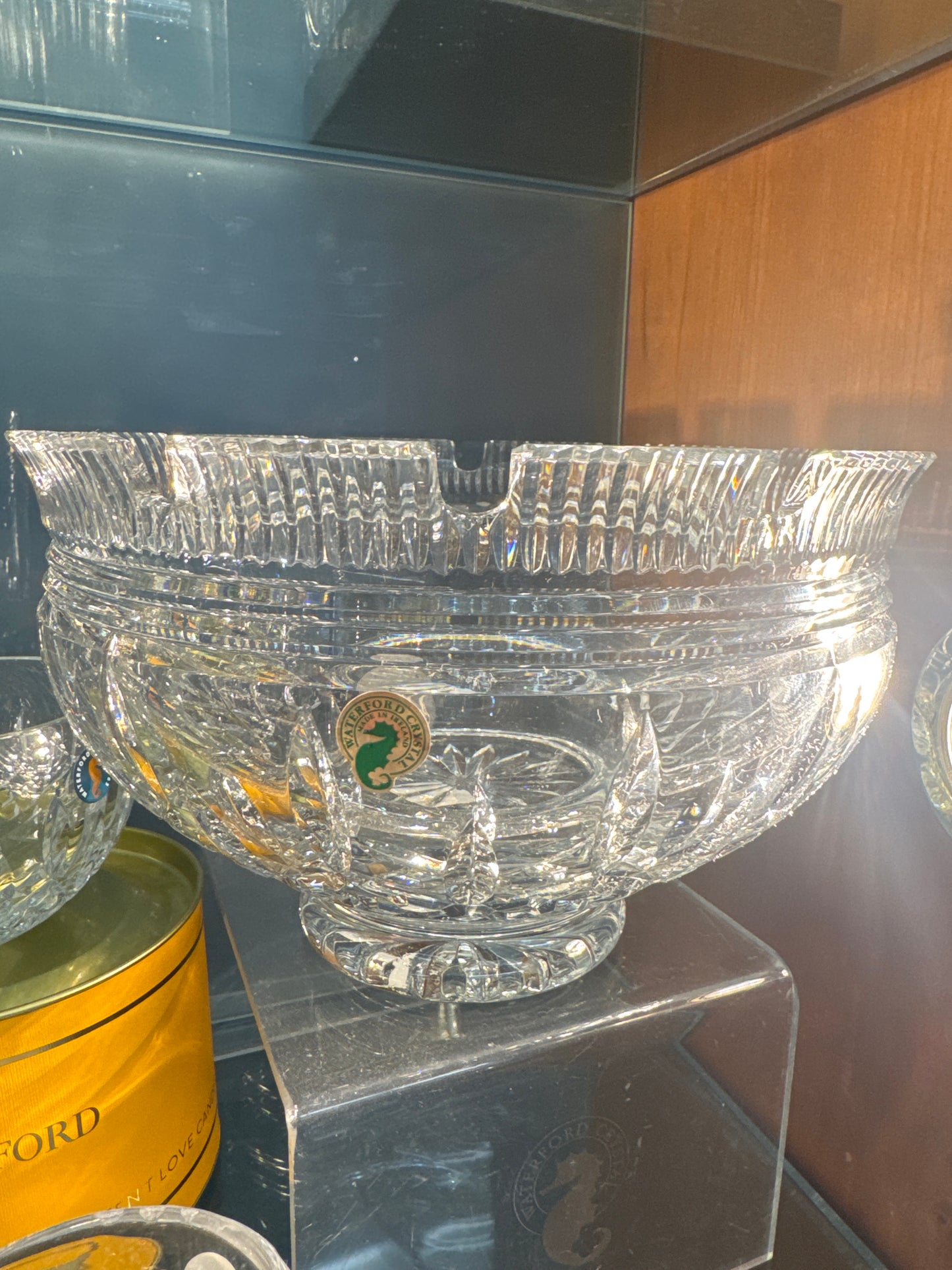 10 “ Lismore Castle Bowl Waterford Crystal