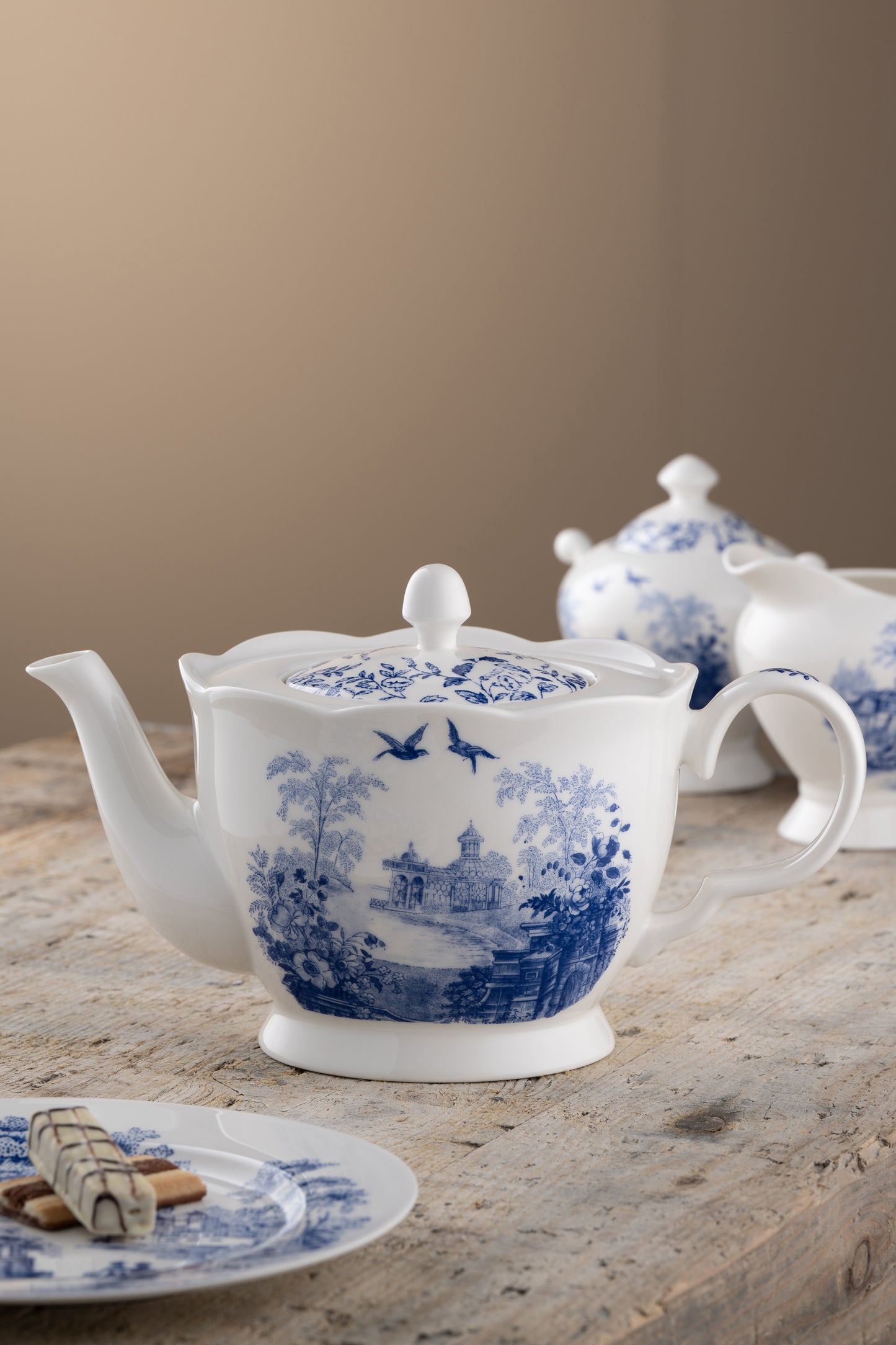 Aynsley Archive Blue Teapot