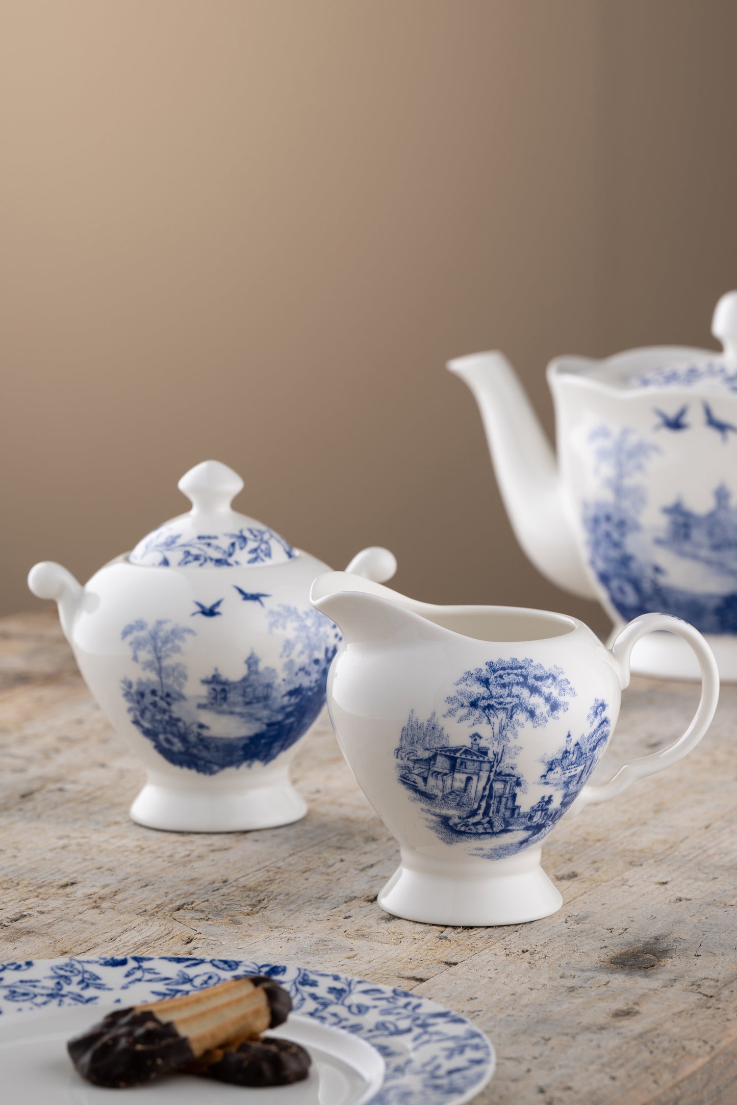 Aynsley Archive Blue Cream & Sugar