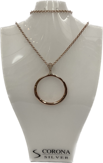 Fashion Necklace Crystal Rose