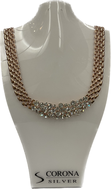 Fashion Necklace Crystal Rose