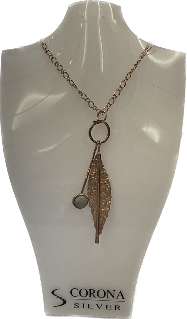 Leaf rose gold Necklace