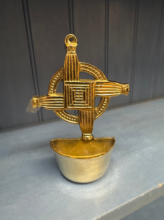 Brass Water font Large St Bridget