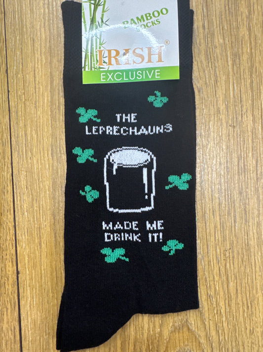 Bamboo Socks The Leprechauns Made Me Drink It