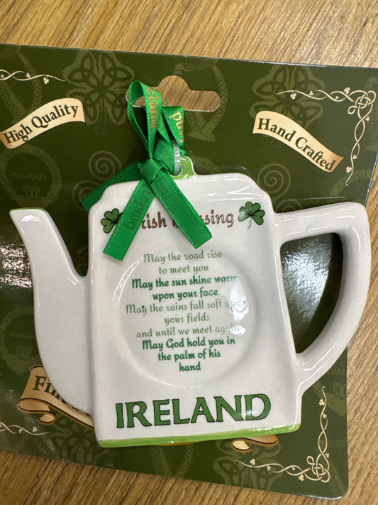 Ceramic Hanging Ornament Irish Blessing
