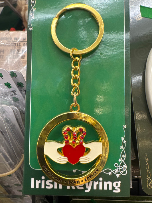 Metal Claddagh Key Ring