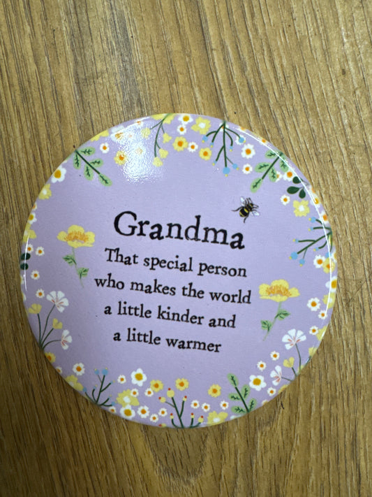 Spring Floral Grandma Coaster