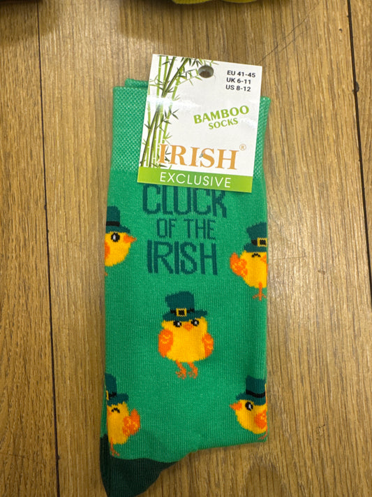 Bamboo Socks Cluck Of The Irish