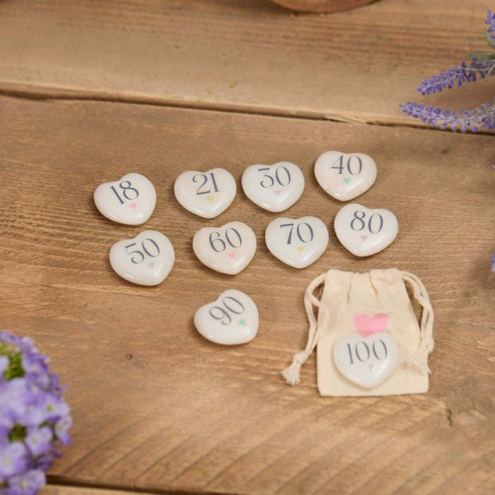 60th Birthday Marble Stone Key Ring