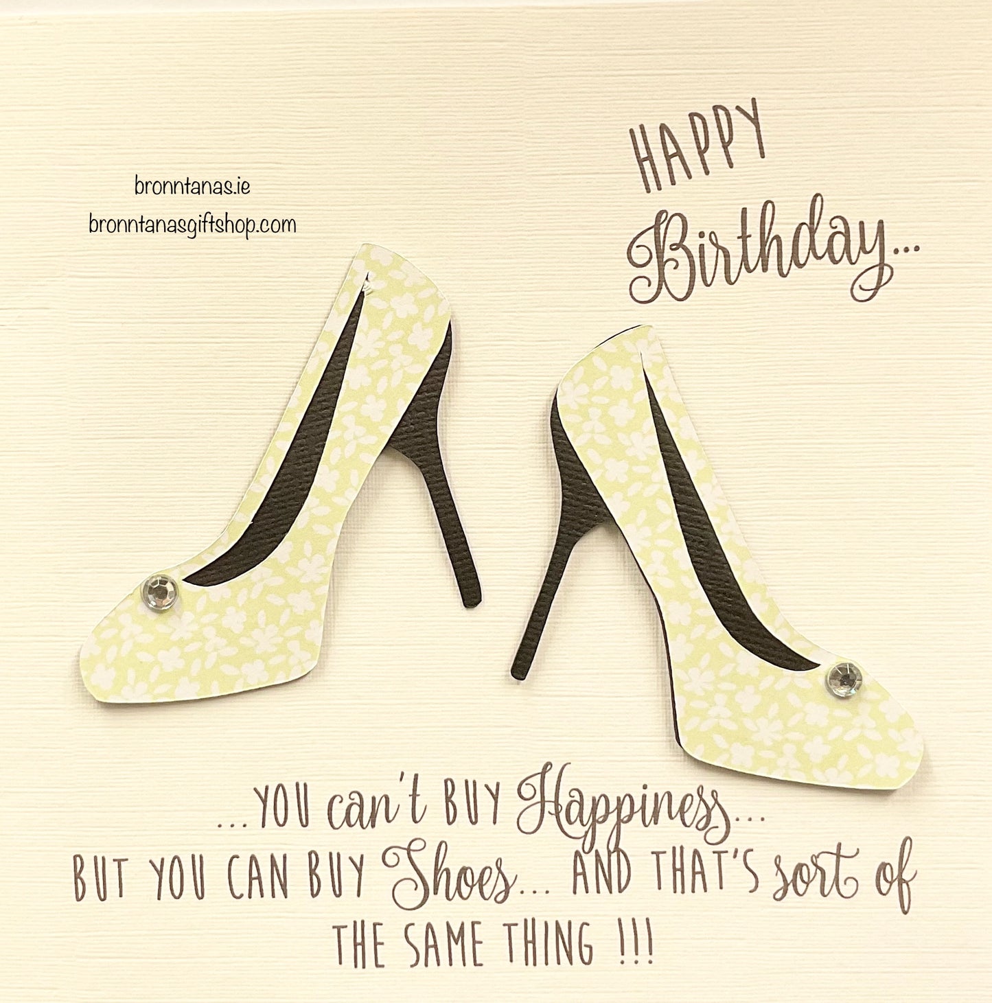Handmade Happy Birthday Card Shoes