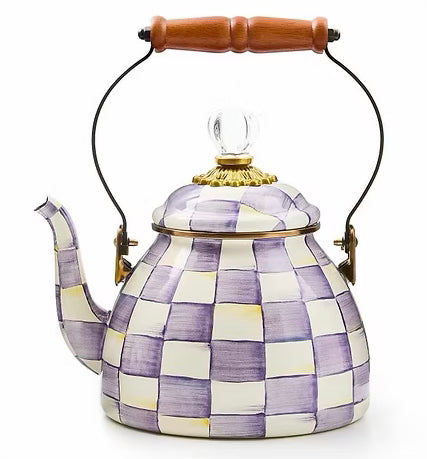 Violet Check 2 Quart Tea Kettle
