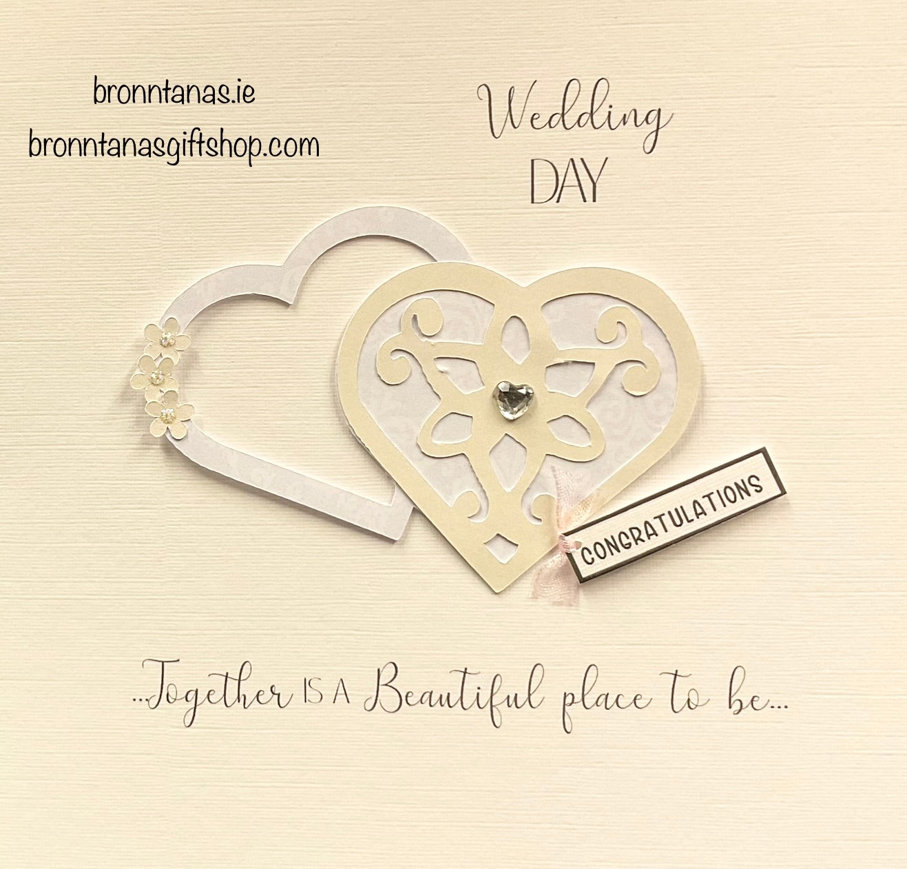 Handmade Wedding Day Card Together is a beautiful…..