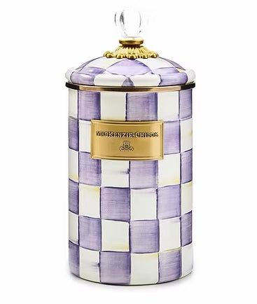 Violet Check Large Canister