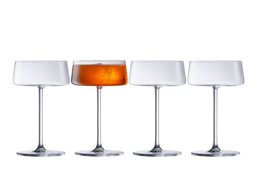 Galway Irish Crystal Alto Cocktail/Martini Saucer set of 4