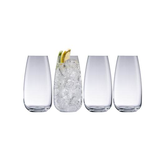 Galway Irish Crystal Tivoli Hi-Ball Tumbler set of 4