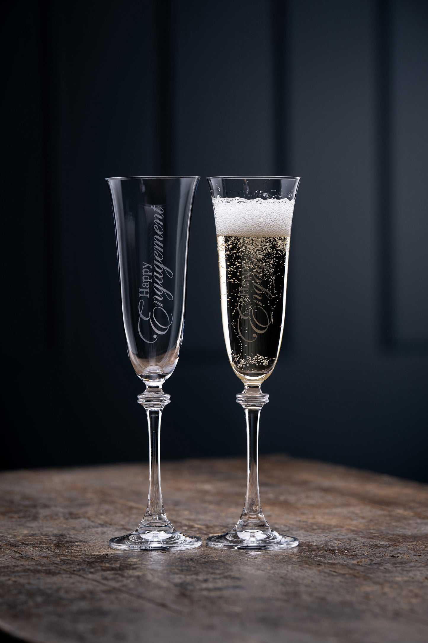 ENGAGEMENT FLUTE CHAMPAGNE LIBERTY PAIR