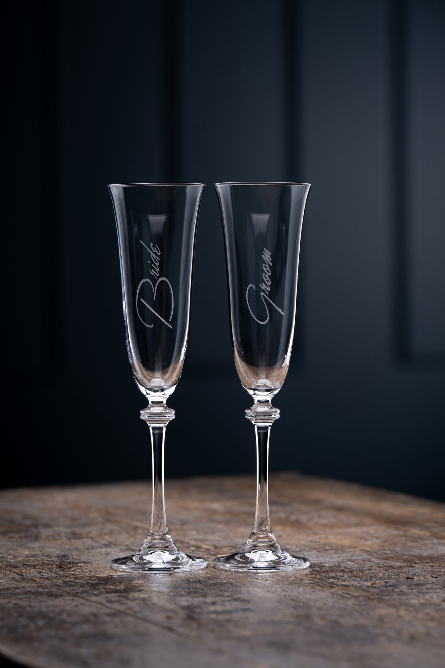 BRIDE & GROOM FLUTE CHAMPAGNE LIBERTY PAIR